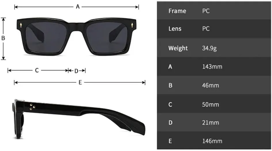 

Солнцезащитные очки UV400 с градиентным покрытием и заклепками в стиле панк, для женщин и мужчин, для бега и занятий спортом на открытом воздухе UYPTK, C6 Balck Tea