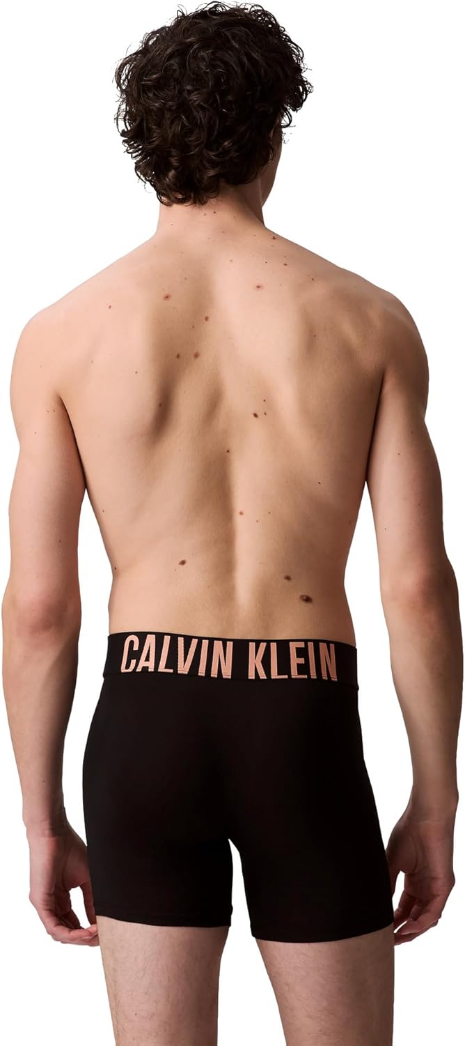 Комплект из 3 трусов-боксеров Calvin Klein Men Intense Power, Black Bodies W/ Papaya Punch, White, Moonlight Jade Logos — фото 3