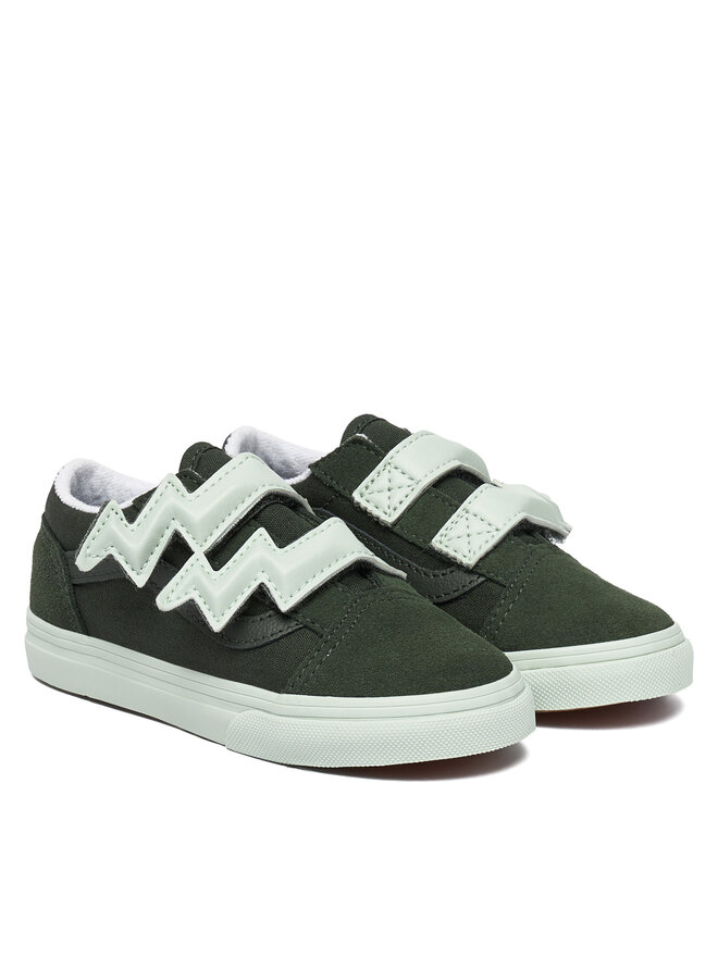 Кроссовки Old Skool V Bolt Strap VN000D1BEMU1 Vans, зеленый — фото 2