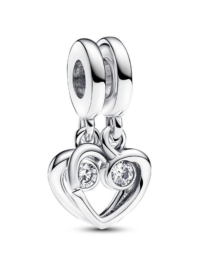 

Шарм Pandora Forever & Always Splittable Dangle Charm, стерлинговое серебро