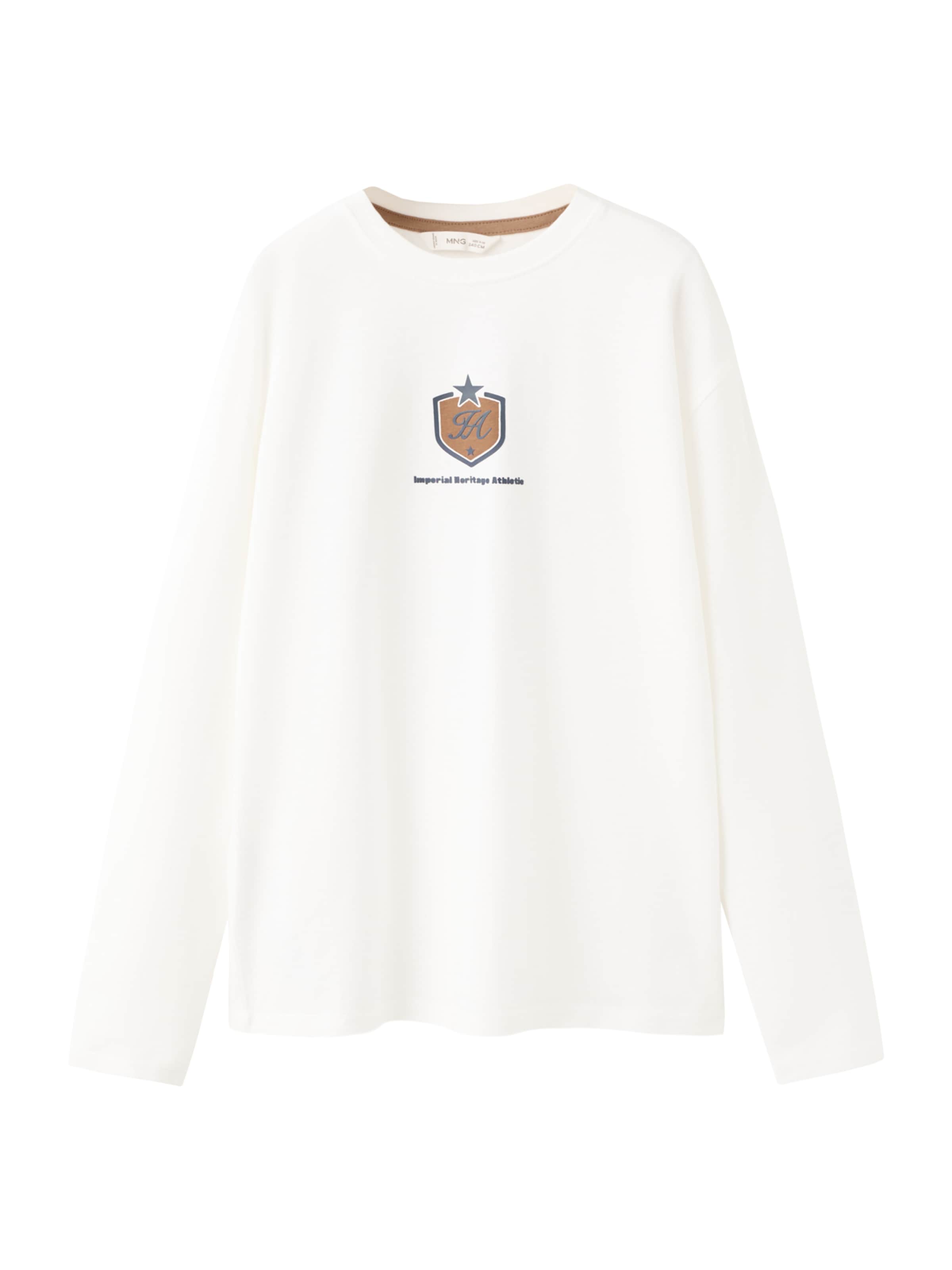 

MANGO KIDS Лонгслив 'DIMPACT' в цвете Off White