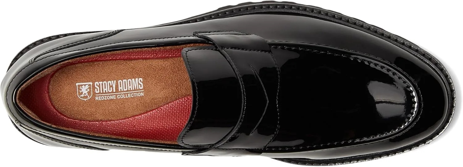 Мужские слипоны Stacy Adams Hazelton Penny Slip On College Shoes (лоферы), черный — фото 2