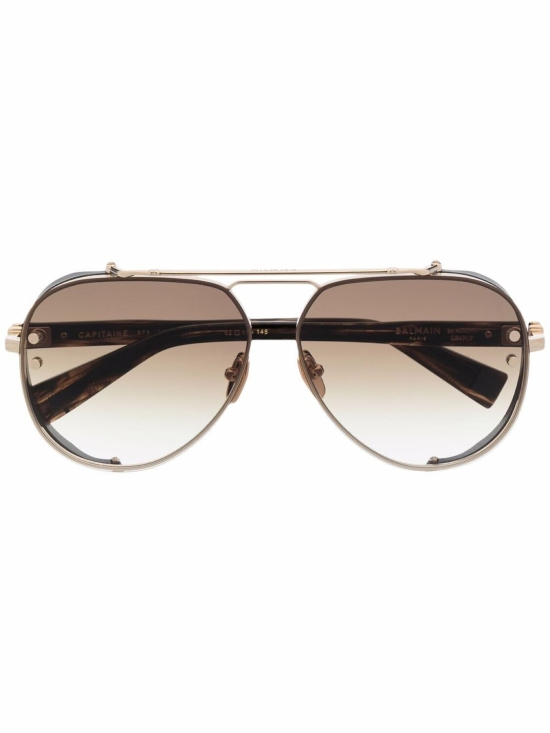 

Balmain Eyewear солнцезащитные очки-пилоты с логотипом, коричневый