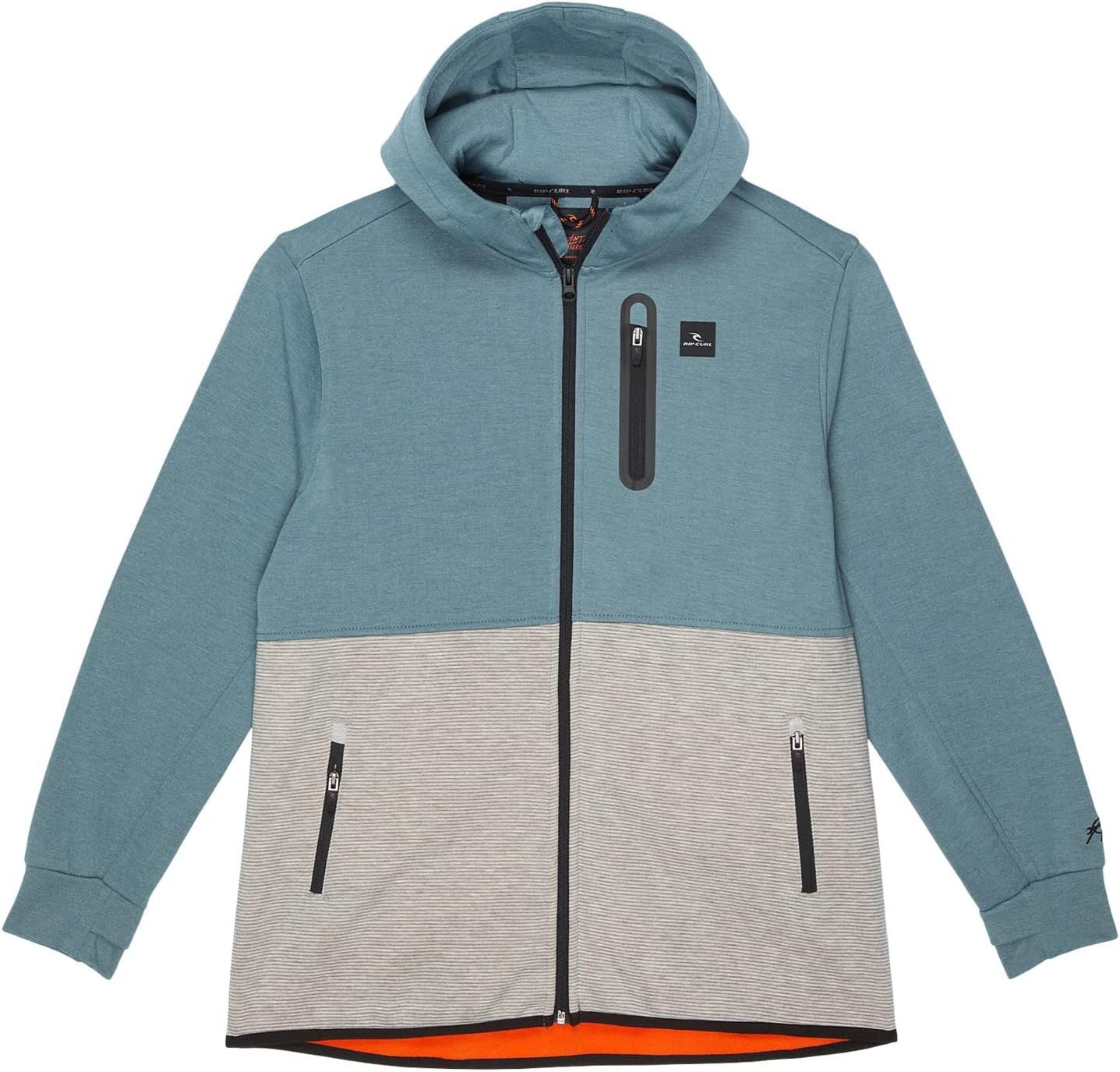 

Толстовка Rip Curl Departed Anti Series Zip Through, цвет Mineral Blue