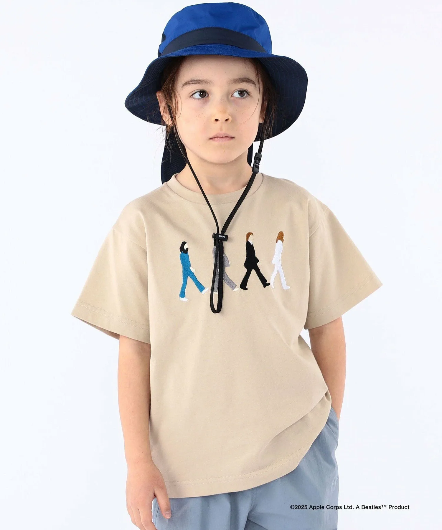 Детская футболка с коротким рукавом THE BEATLES (100-130 см) SHIPS KIDS, Beige — фото 2