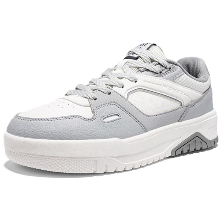 

361° Износостойкие и легкие низкие скейтборд кроссовки Men's White Gray