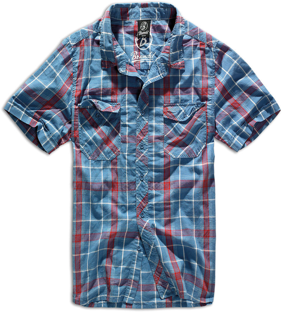 

Рубашка Brandit Roadstar Shirt, цвет Red/Blue