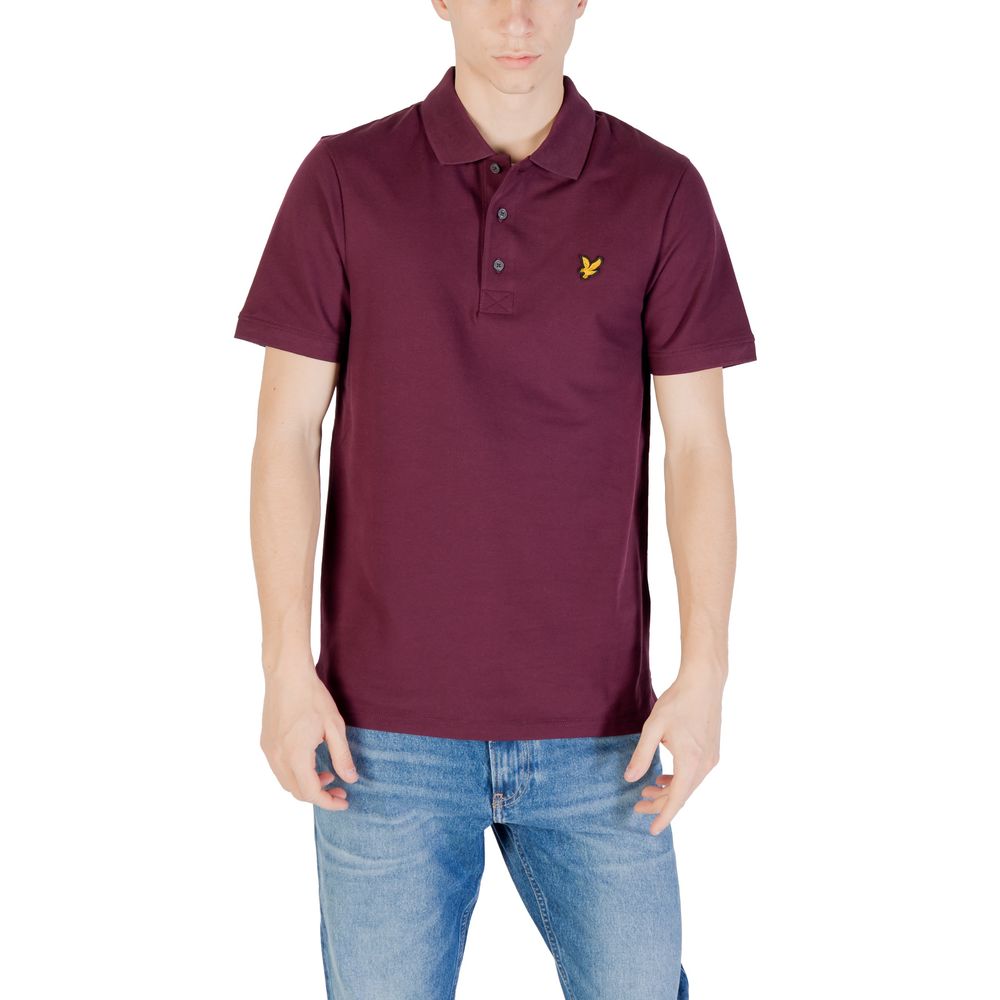 

Рубашка поло из хлопка бордо Lyle & Scott