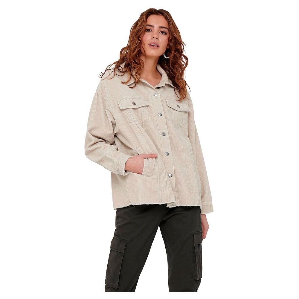 

Куртка Only Bitten Life Cord overshirt, серебряный