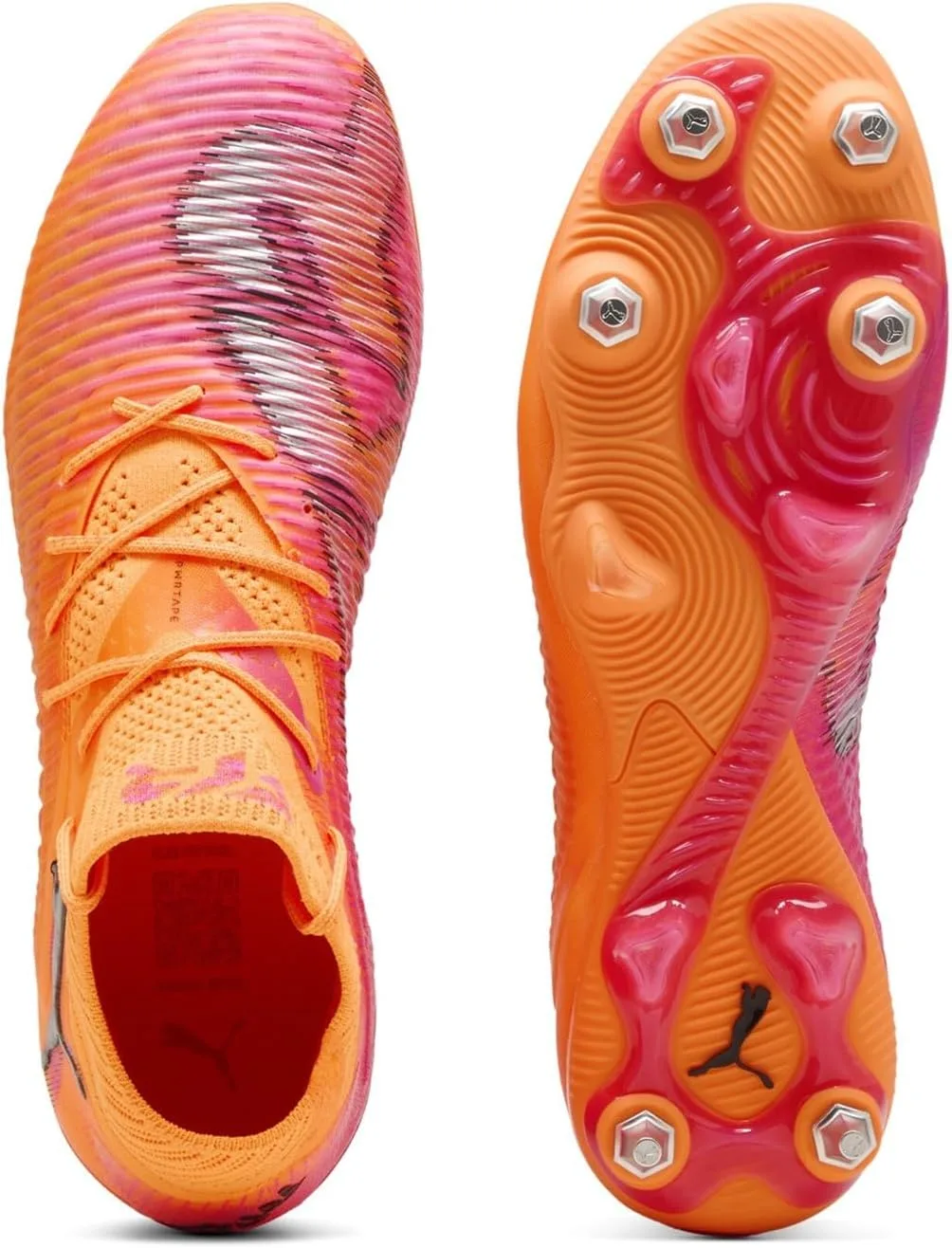 Кроссовки PUMA Future 8 Ultimate Mx SG Hot Pursuit унисекс, оранжевый — фото 4