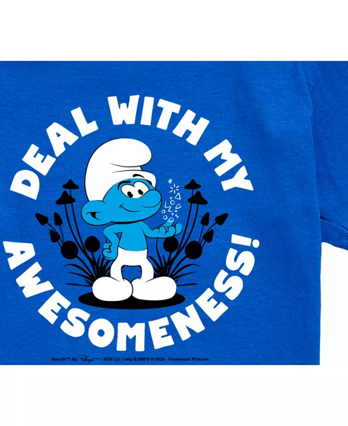 Футболка с графическим принтом Big Boys Awesomeness Smurfs — фото 3