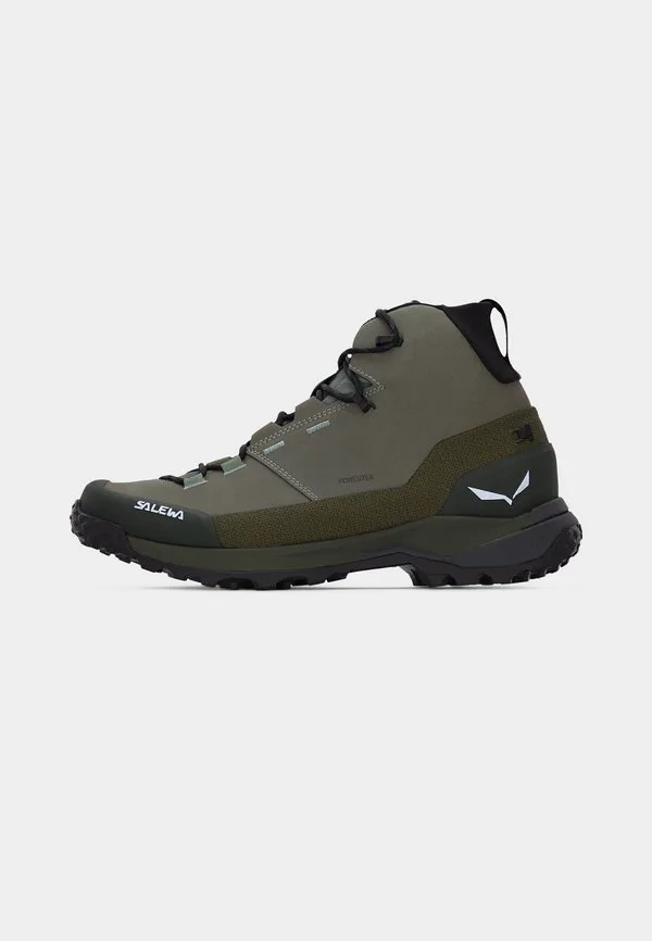 Походные ботинки puez mid ptx Salewa, Shadow/Dark Olive — фото 2