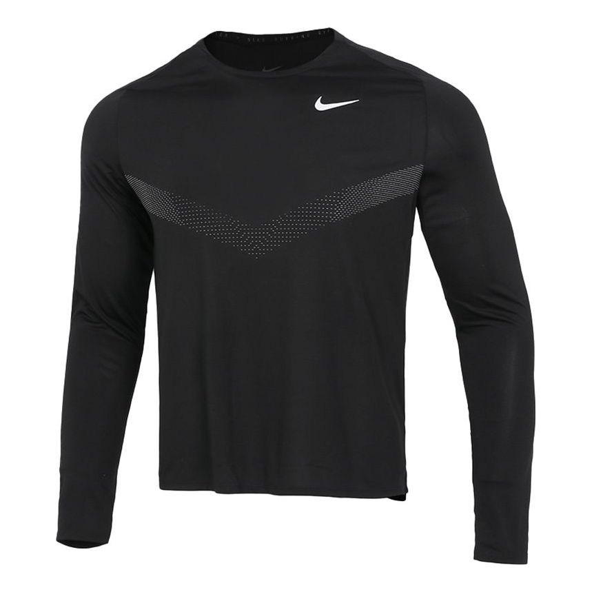 

Футболка Men's Nike Sports Fitness Training Running Casual Long Sleeves Black T-Shirt DD6022-010