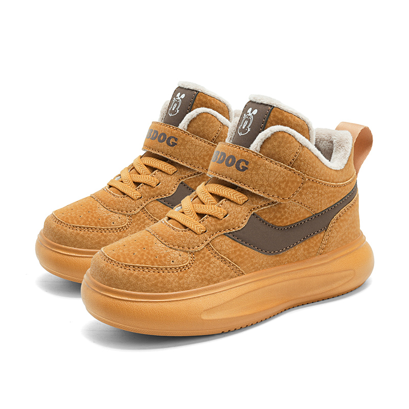 Детская повседневная обувь для детей BOBDOG, TBDK232-1 Caramel Chestnut[Fleece-Lined Thermal] — фото 3