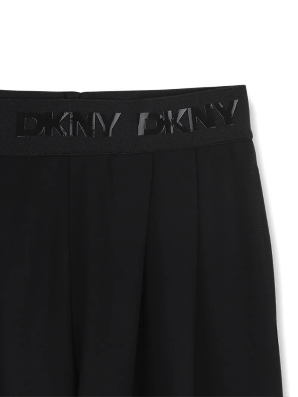 Брюки с поясом-резинкой с логотипом Dkny Kids, черный — фото 3