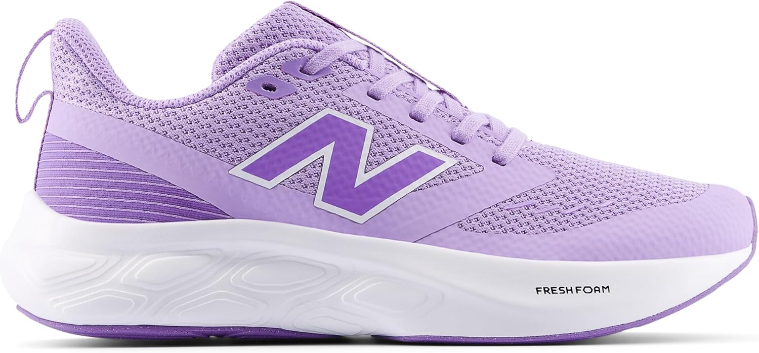 Кроссовки New Balance Kids Fresh Foam 625 V1 на шнуровке, белый/фиолетовый/сиреневый — фото 2