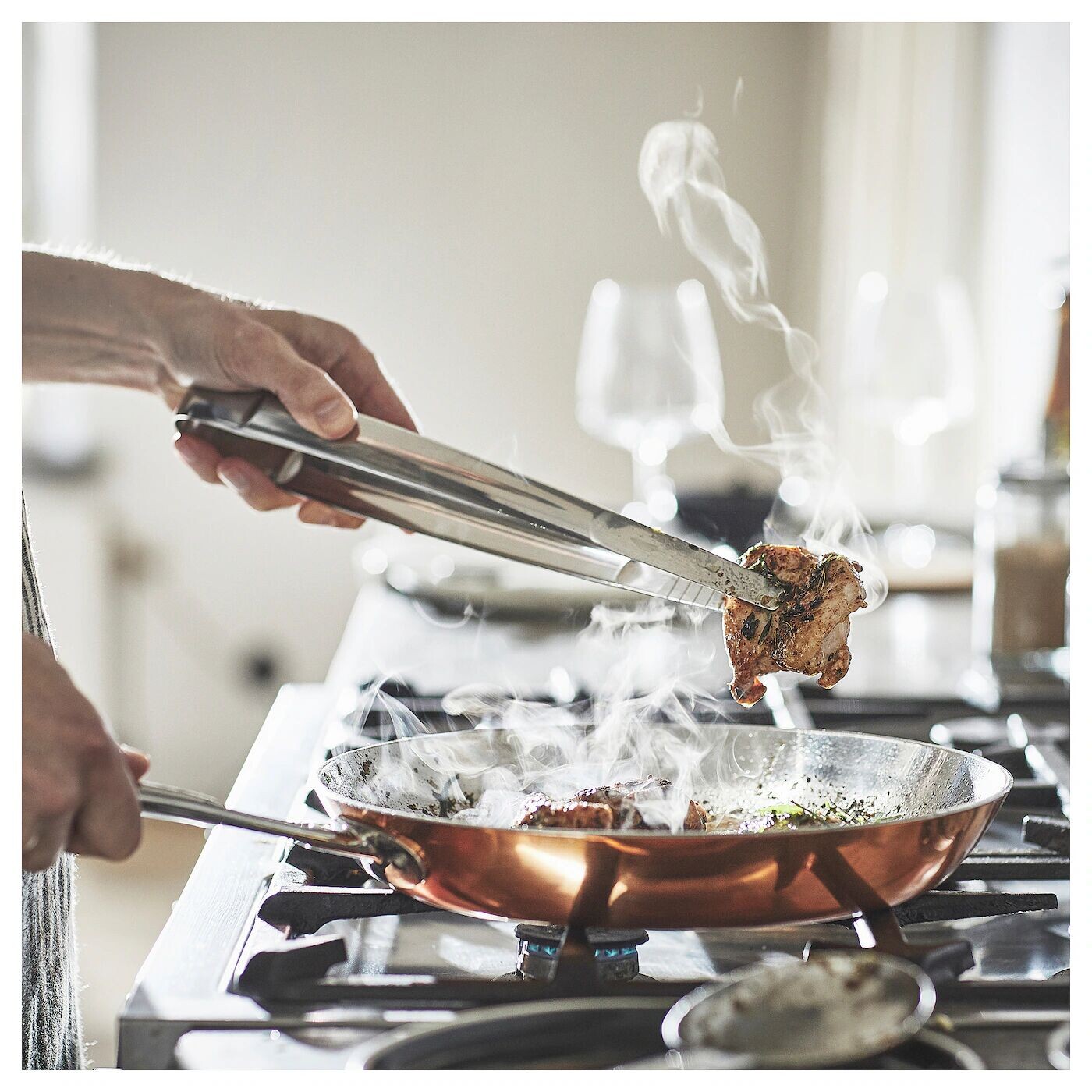 Щипцы для мяса, нержавеющая сталь, 32 см, FINMAT IKEA — фото 3