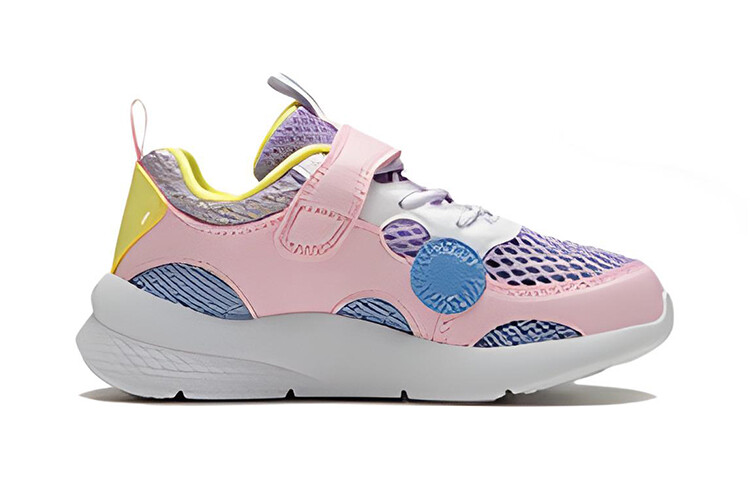 Кроссовки LINING YOUNG Kids Lifestyle Shoes PS Low-top Morning Light Pink/light Blue/tender Yellow — фото 2