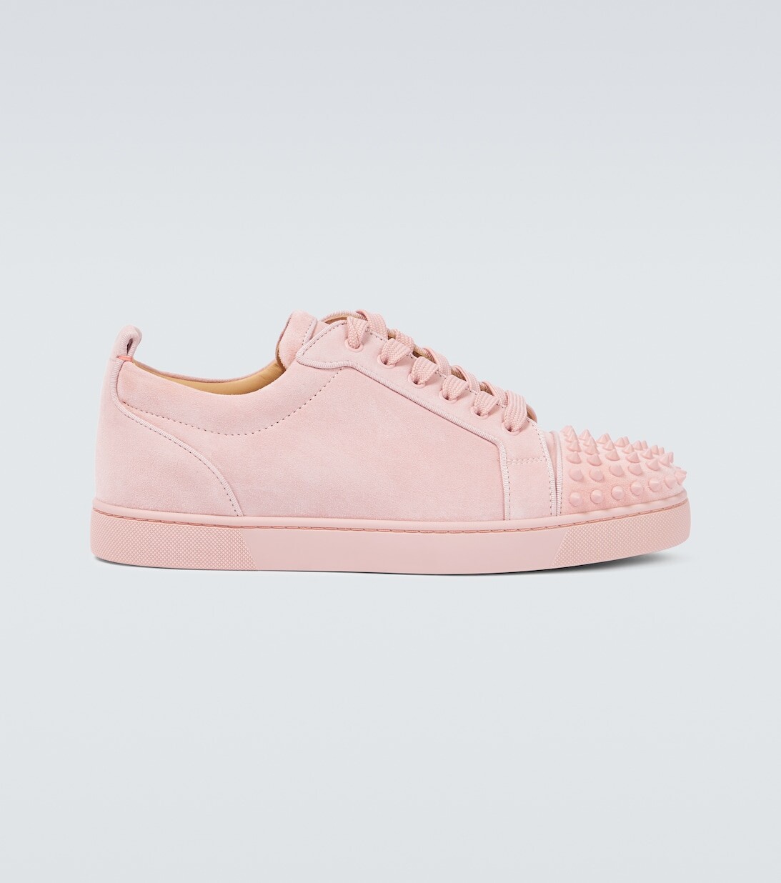 

Замшевые кроссовки Louis Junior Spikes Christian Louboutin, розовый