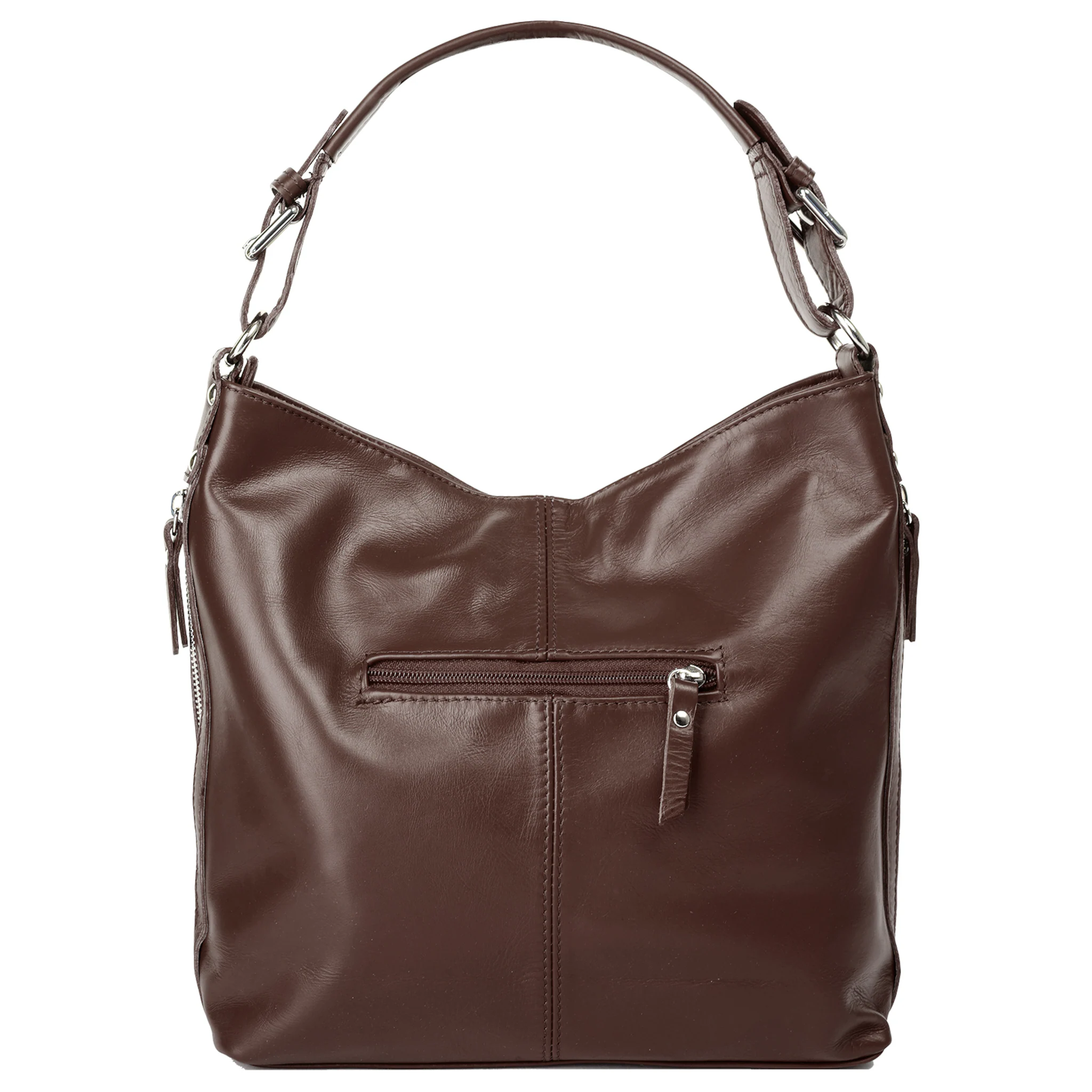 

Сумка с ручкой Samantha Look, натуральная кожа, производство Италия, коричневый