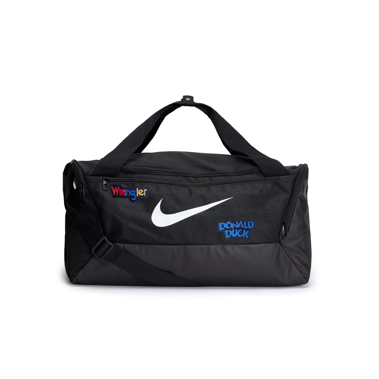 

Nike Большая спортивная сумка из ткани унисекс черная, Letter Print