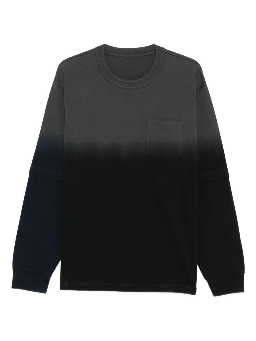 

Футболка с накладным карманом SACAI, серый