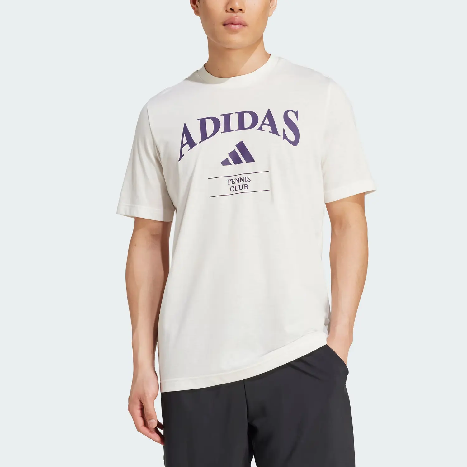 Футболка Heritage Graphic с доставкой Adidas, белый/фиолетовый — фото 3