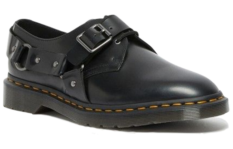 Полуботинки Dr.Martens Henree Polished Smooth Leather Buckle 'Black' — фото 2
