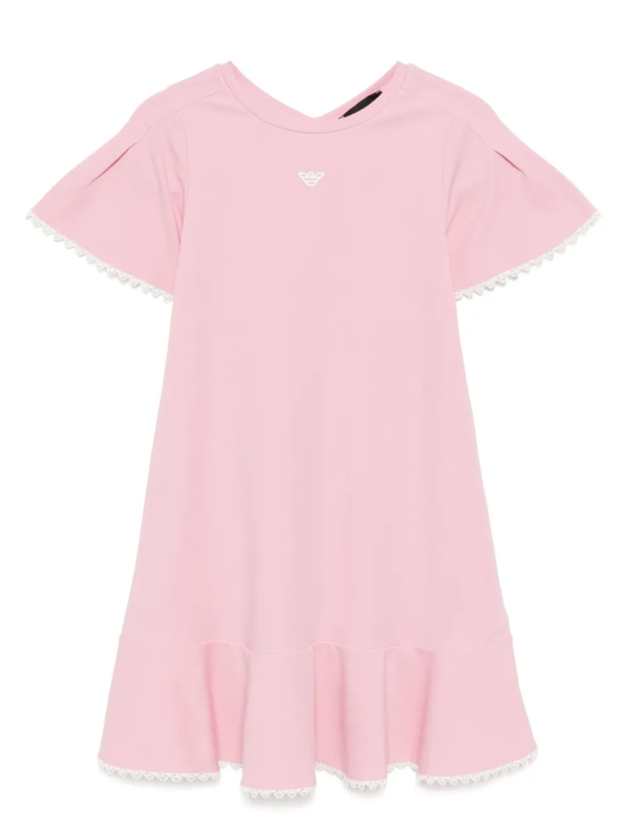 

Emporio Armani Kids платье с вышитым логотипом, розовый