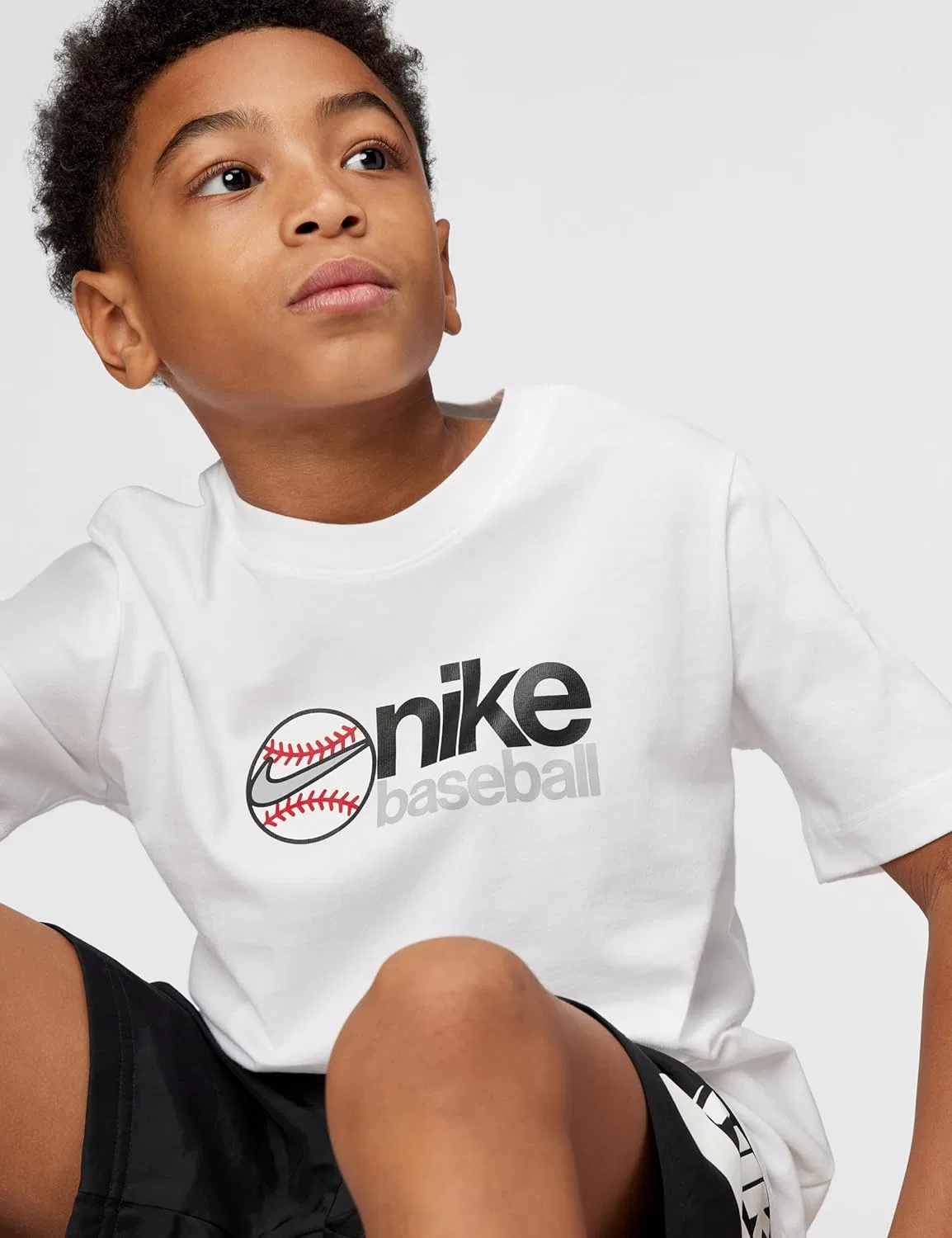 Футболка Nike Club Baseball для детей, белый — фото 4