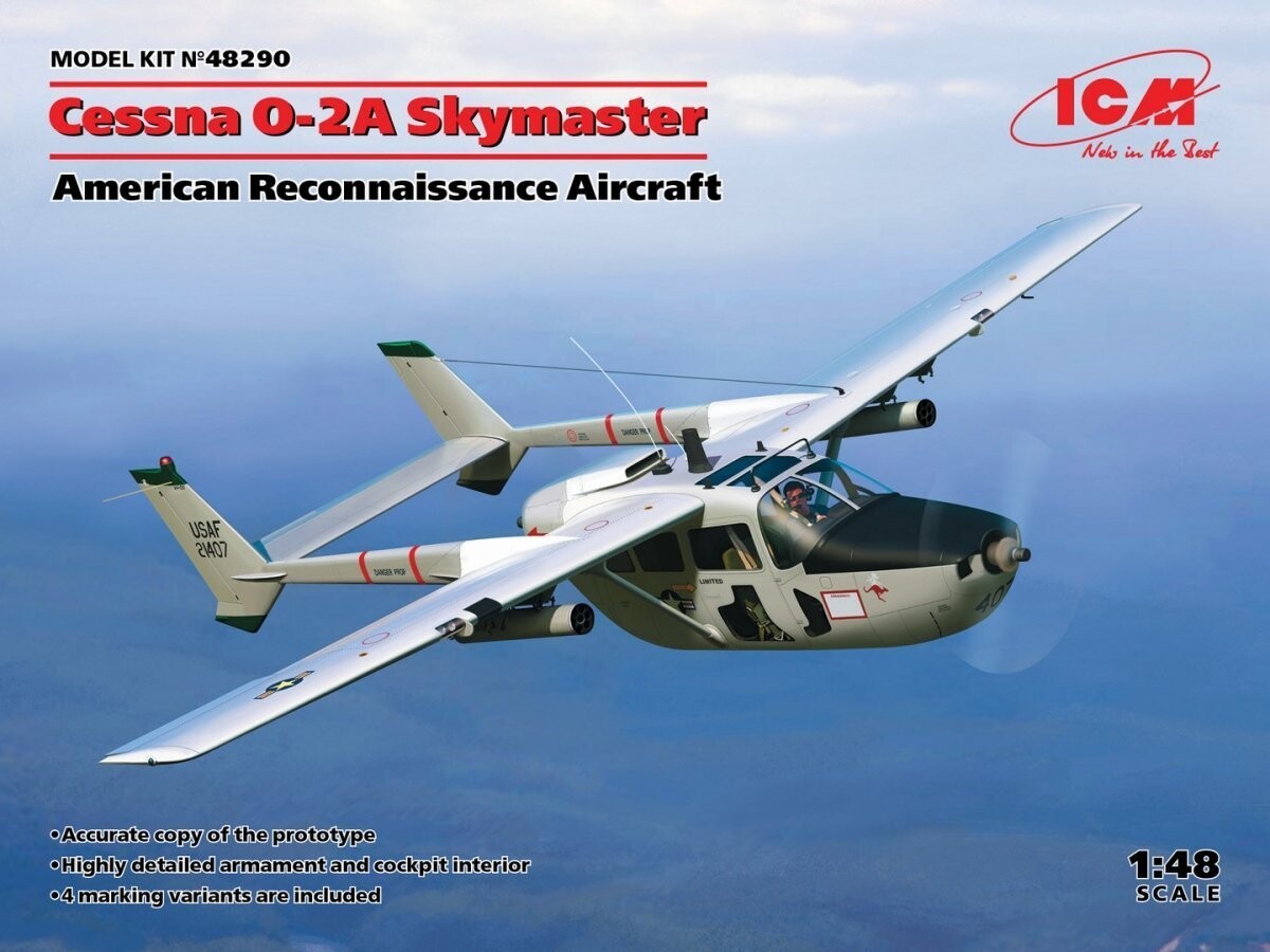 

ICM 48290 Cessna O-2A Skymaster Американский самолет-разведчик 1/48 Inna marka