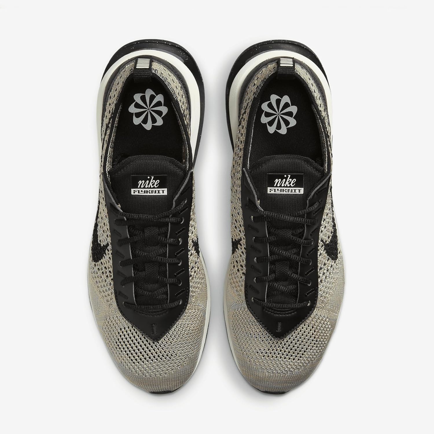 Мужские кроссовки Nike Air Max Flyknit Racer, Taupe/Black-taupe — фото 4