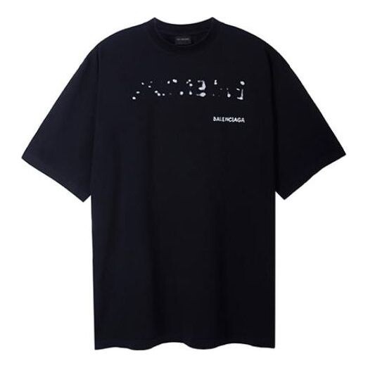 

Футболка hand drawn t-shirt large fit 'black' Balenciaga, черный