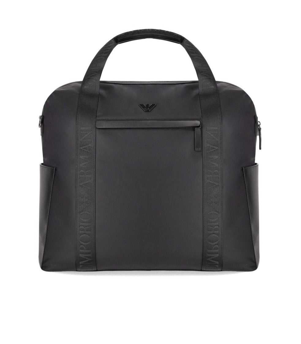 

Черная нейлоновая дорожная сумка Emporio Armani