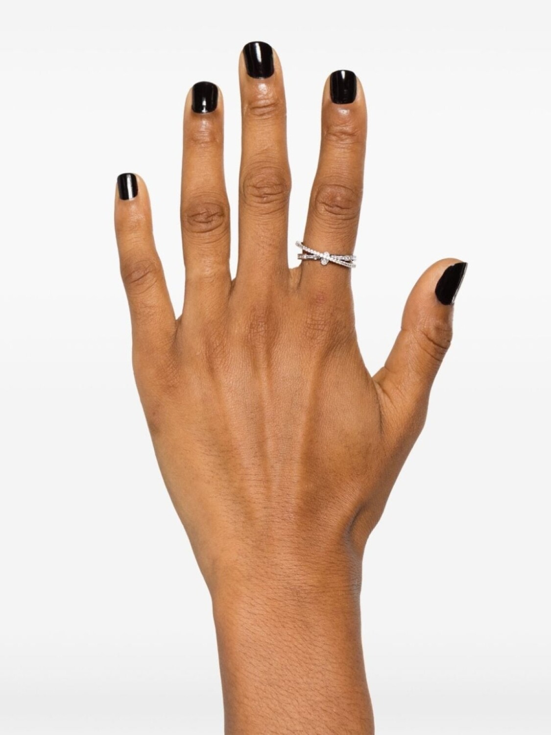 

Кольцо Hyperbola с кристаллами Swarovski, серебряный