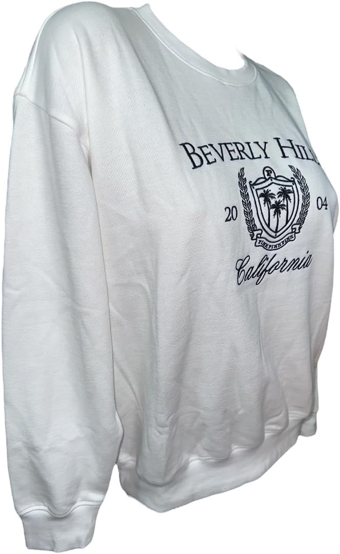 Victoria's Secret Pink Ivy Fleece Sweatshirt цвет White New, Beige/Tan — фото 3