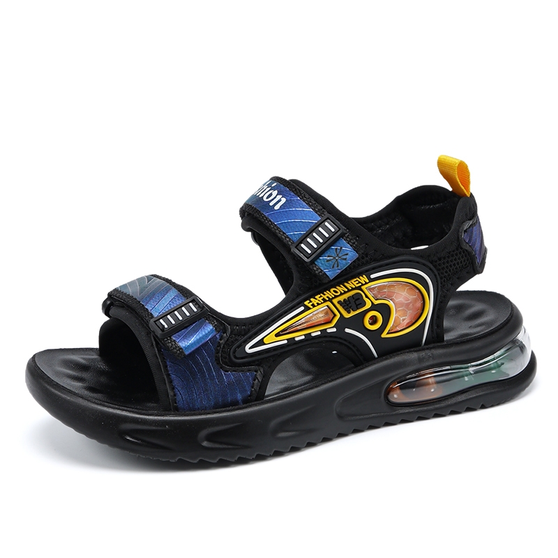 

Сандалии детские, устойчивые к истиранию YUZHAOLIN, черный/желтый