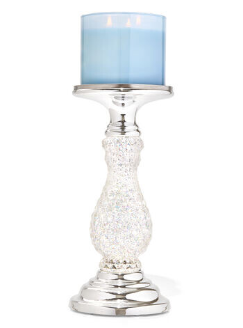 

Подсвечник с 3 фитилями Silver Swirling Glitter Pedestal, Bath and Body Works