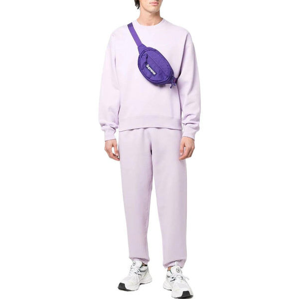 Брюки men's logo embroidered casual solid color sports pants/trousers/joggers light purple Nike, мультиколор — фото 2