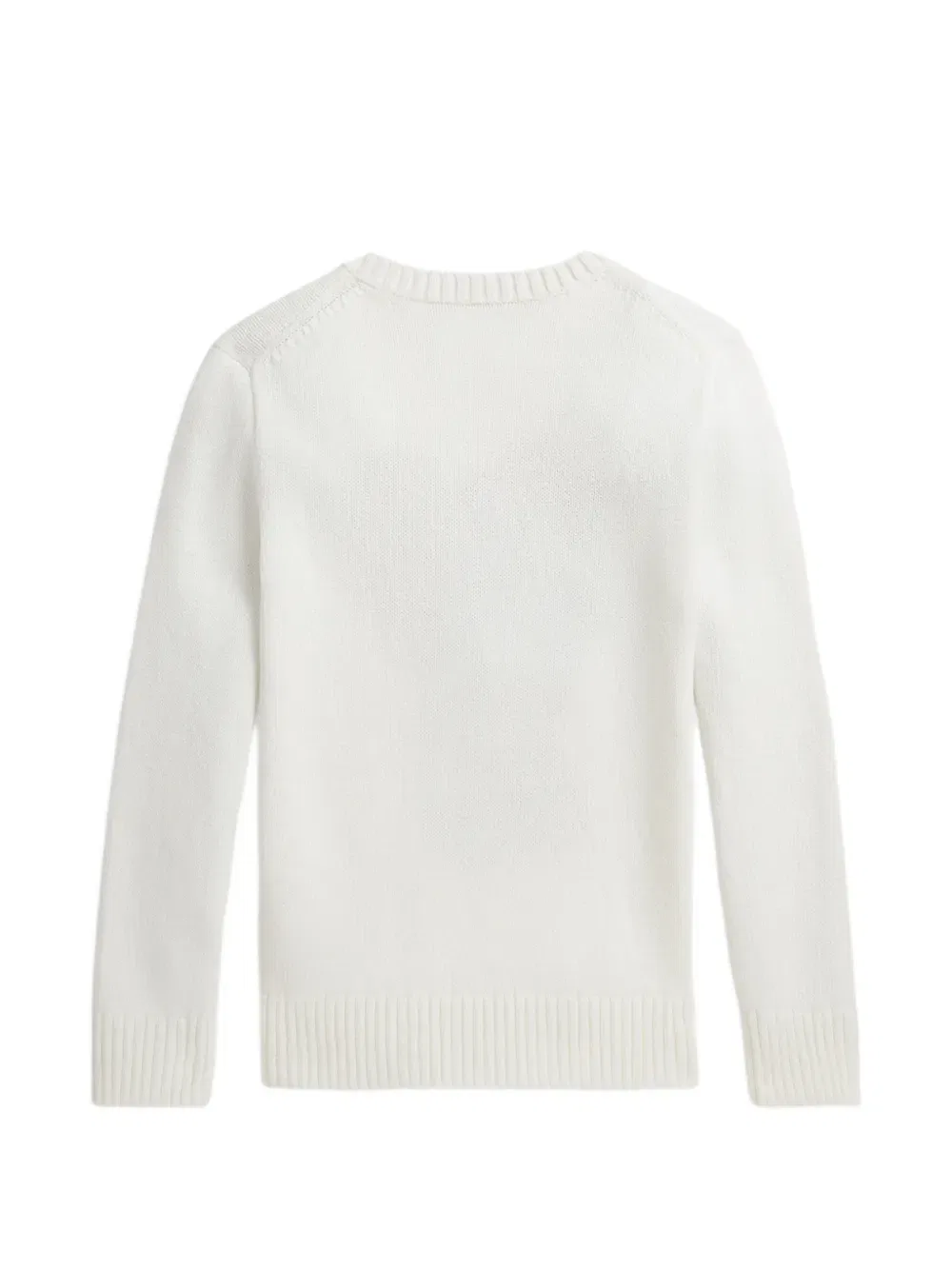 Свитер с изображением медведя Polo Ralph Lauren Kids, белый — фото 2