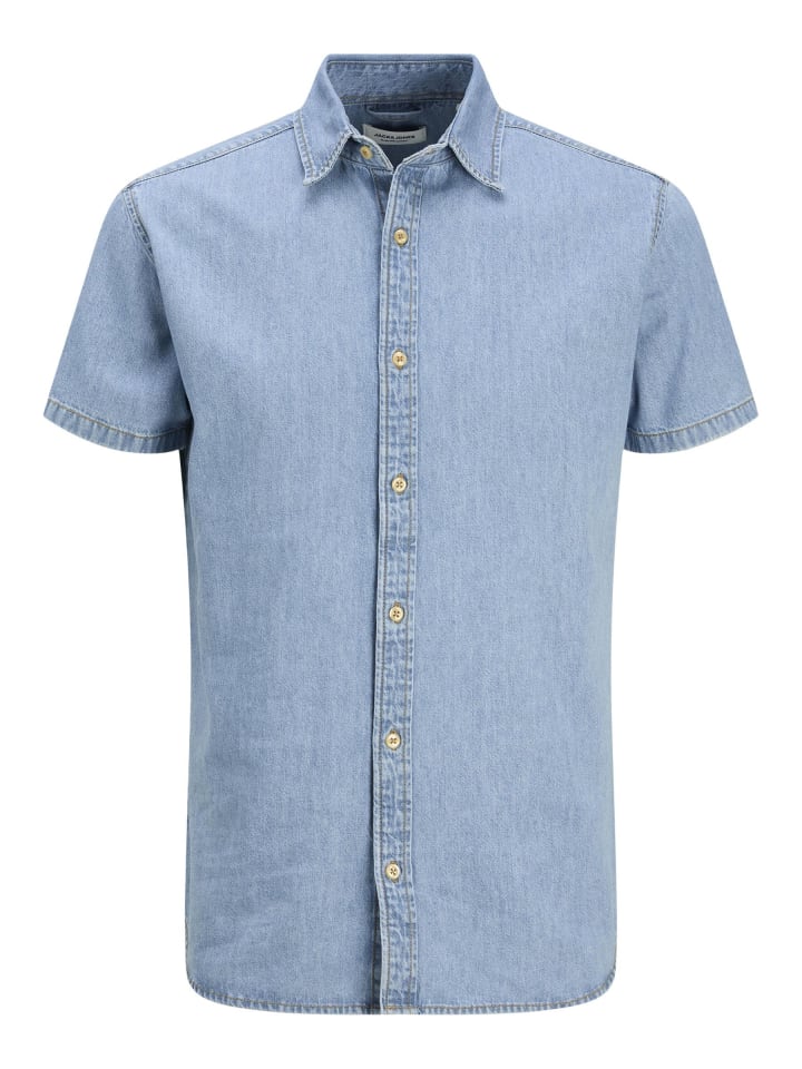 

Рубашка Jack & Jones, светло-синий деним