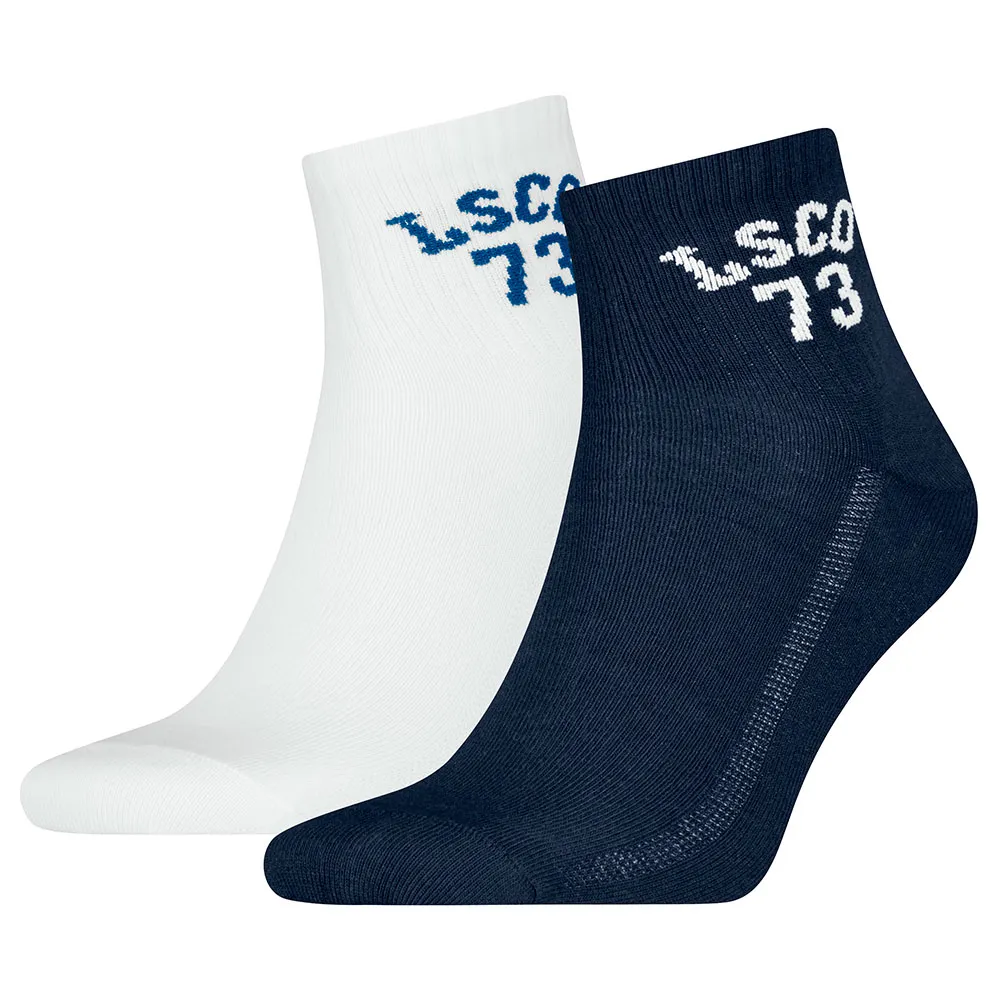 

Носки 2 шт Levi's High Mid Cut Sport Graphic, белый