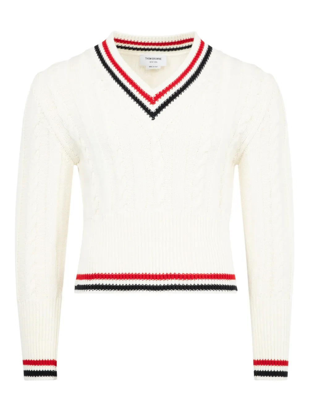 

Трикотажный джемпер THOM BROWNE, белый