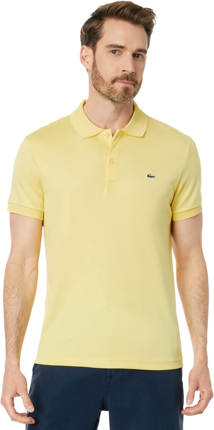 

Lacoste мужская спортивная поло с коротким рукавом Super Light, Yellow, Желтый, Lacoste мужская спортивная поло с коротким рукавом Super Light, Yellow