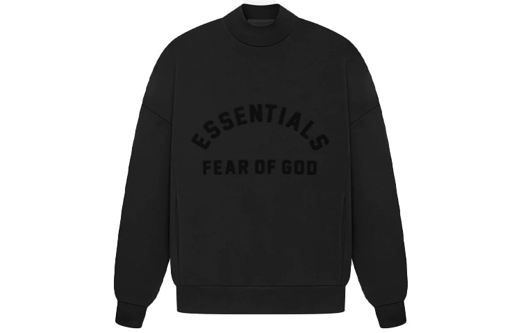 Детский свитшот SS23 Fear Of God Essentials, Черный глянец — фото 2