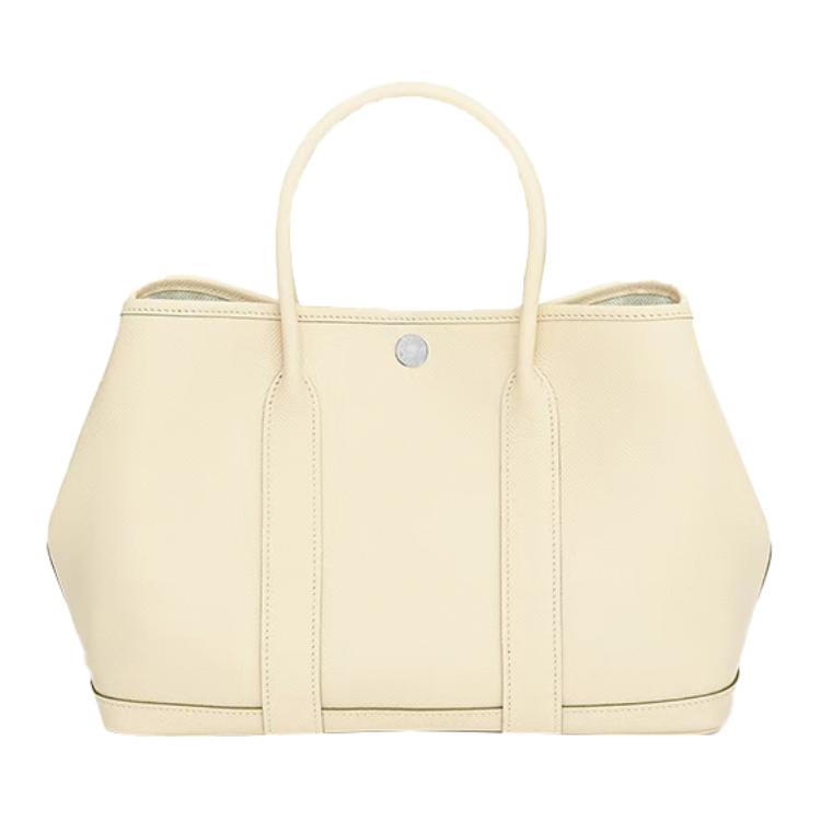 

Сумка Garden Party Epsom из телячьей кожи для женщин I2 Ната Кремовый Белый HERMES