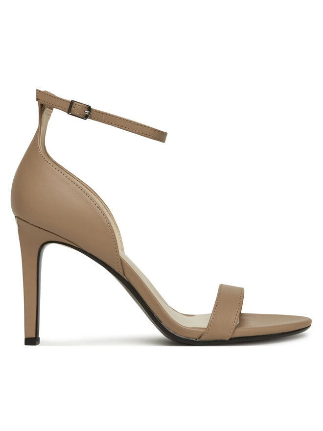 Сандалии Heel Sandal 90 - Lth HW0HW02337 Calvin Klein, бежевый
