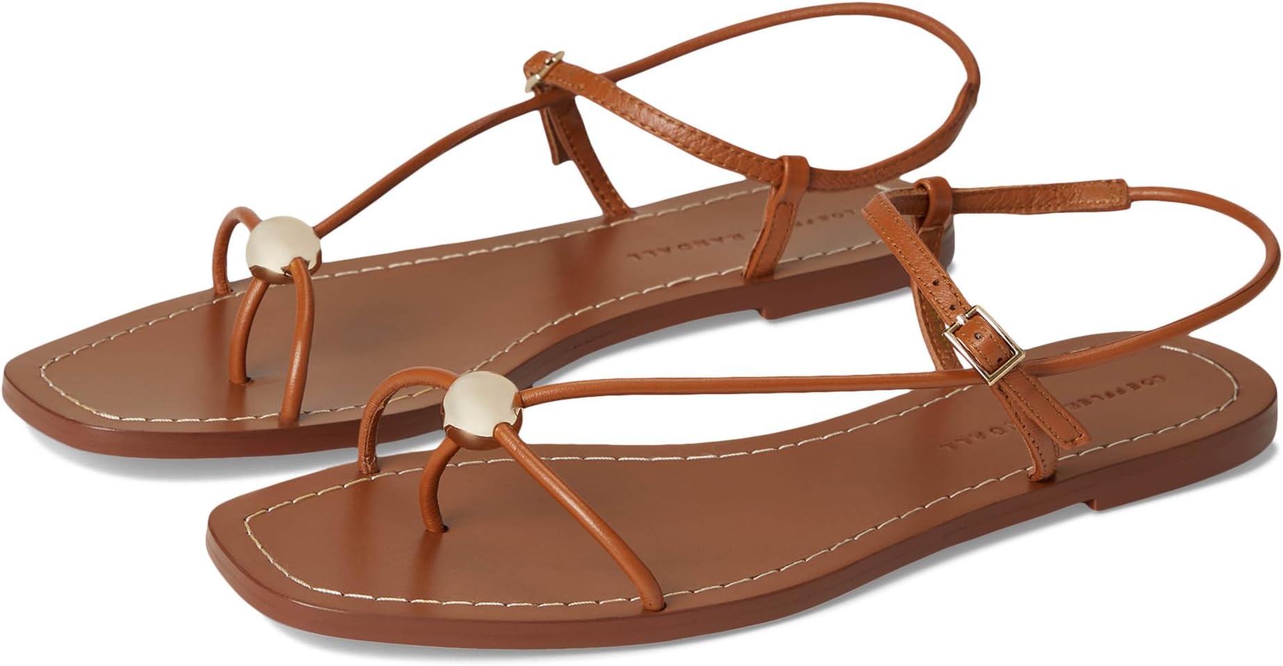 Сандалии Loeffler Randall Lara Strappy Flat Sandals with Ball, Timber