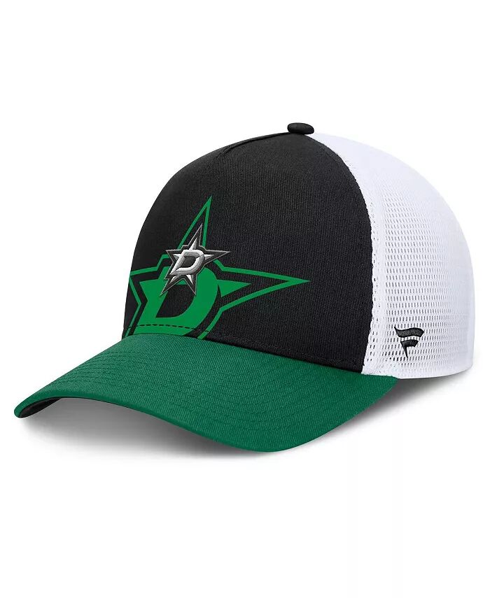 

Мужская черная/зеленая шапка Dallas Stars Authentic Pro A-Frame Rink Adjustable Fanatics