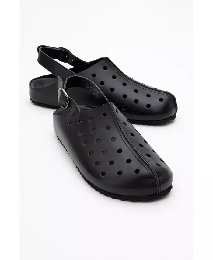 Женские кожаные сабо Justa Forever & Always Shoes, черный